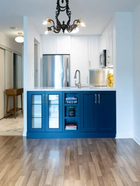 Midtown Toronto Modern Condo Kitchen Renovation Flooring